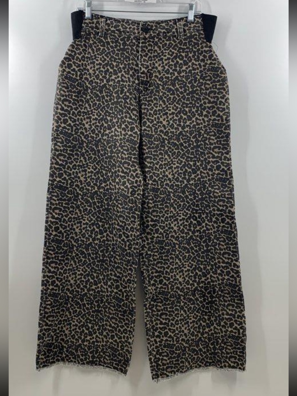 Leopard Print Wide-Leg Pants